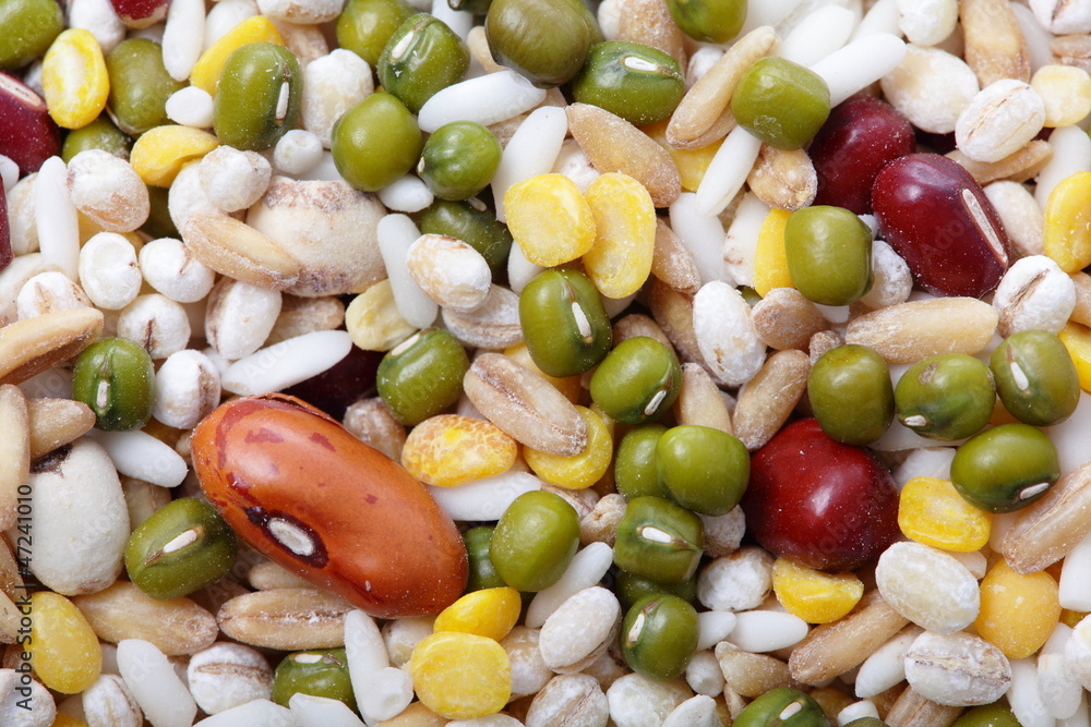 All kind of beans and legumes mix