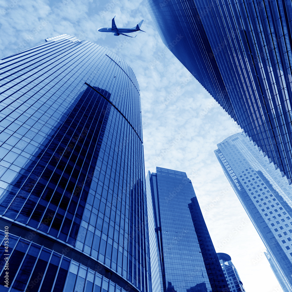 Aircraft on the Shanghai sky