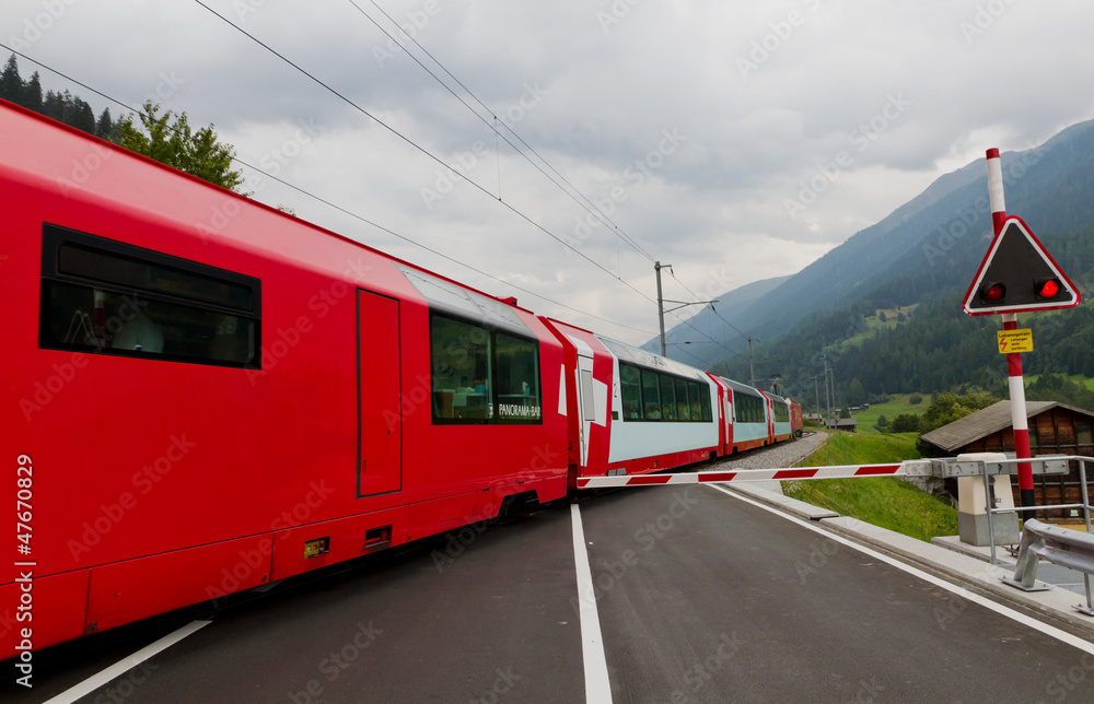 Glacier express train, Switzerland