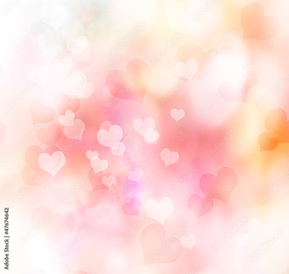 Valentine hearts background