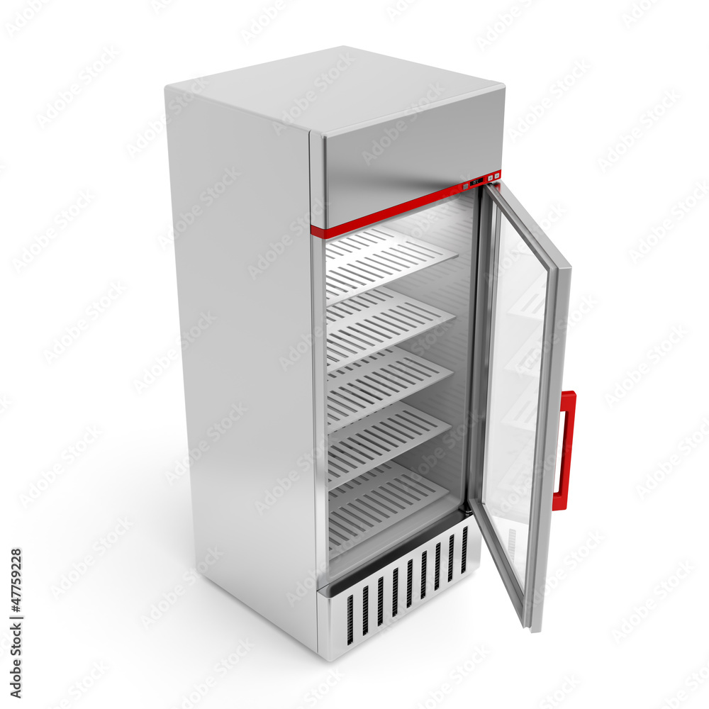 Silver fridge