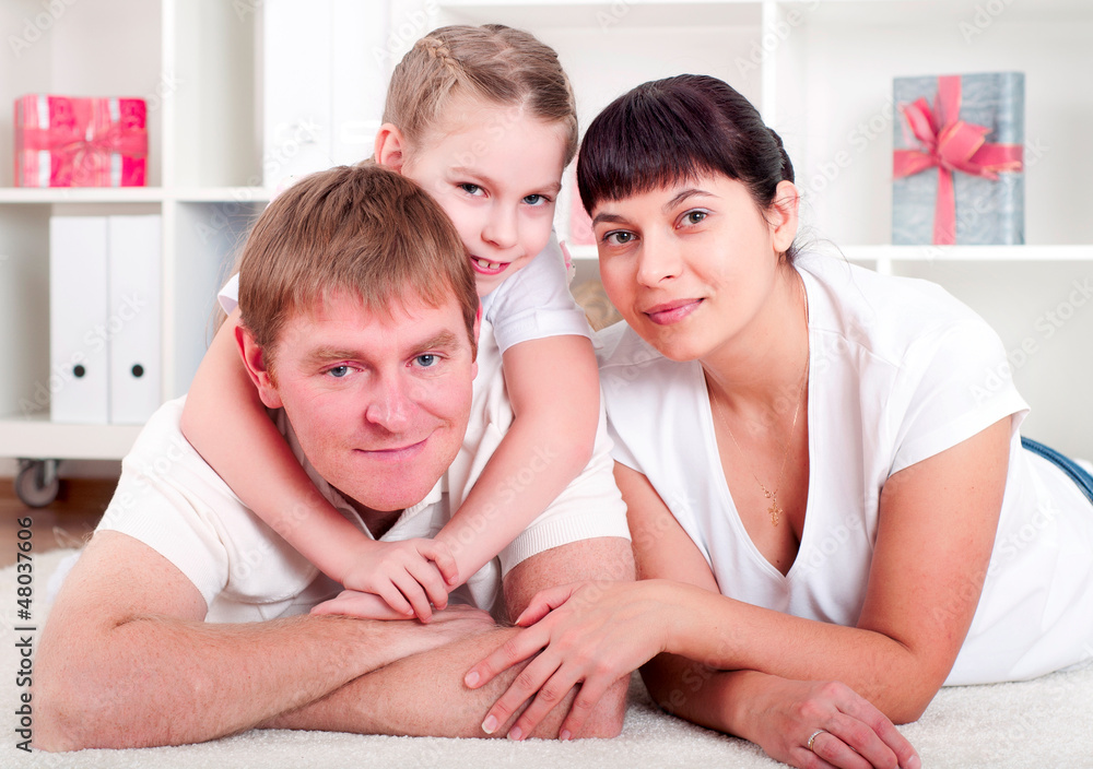 Portrait of happy family