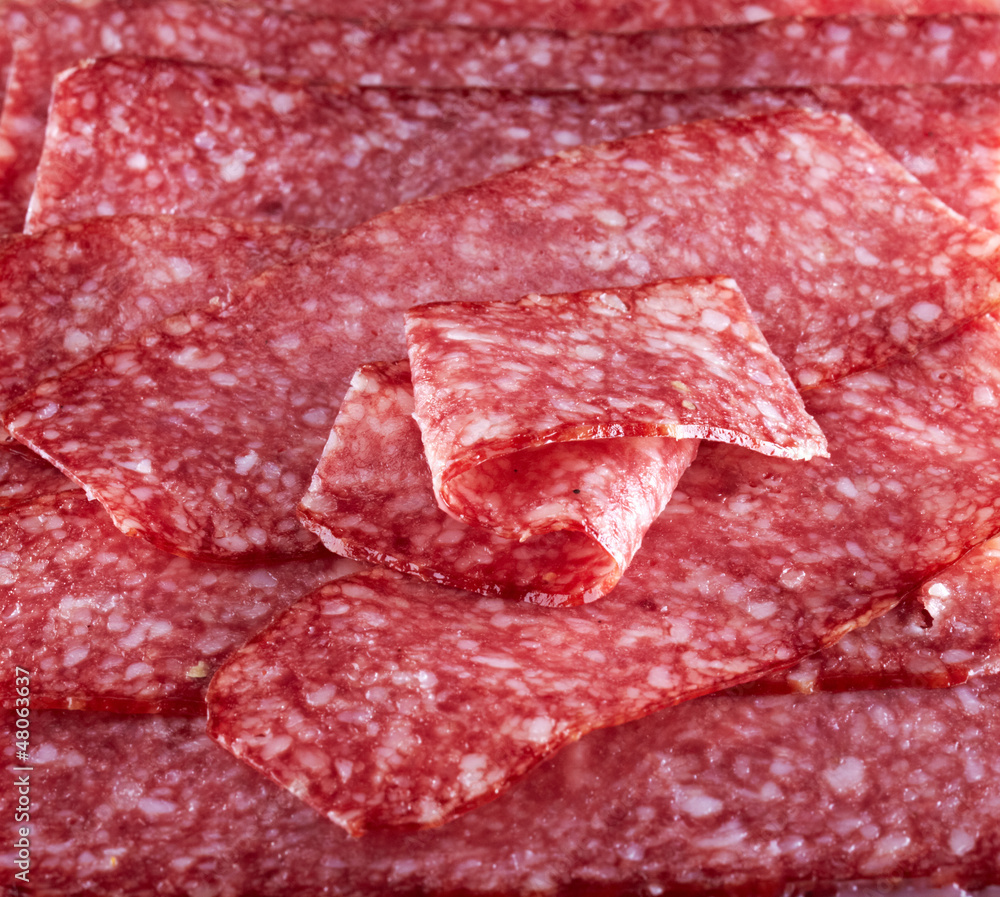 salami sausage background