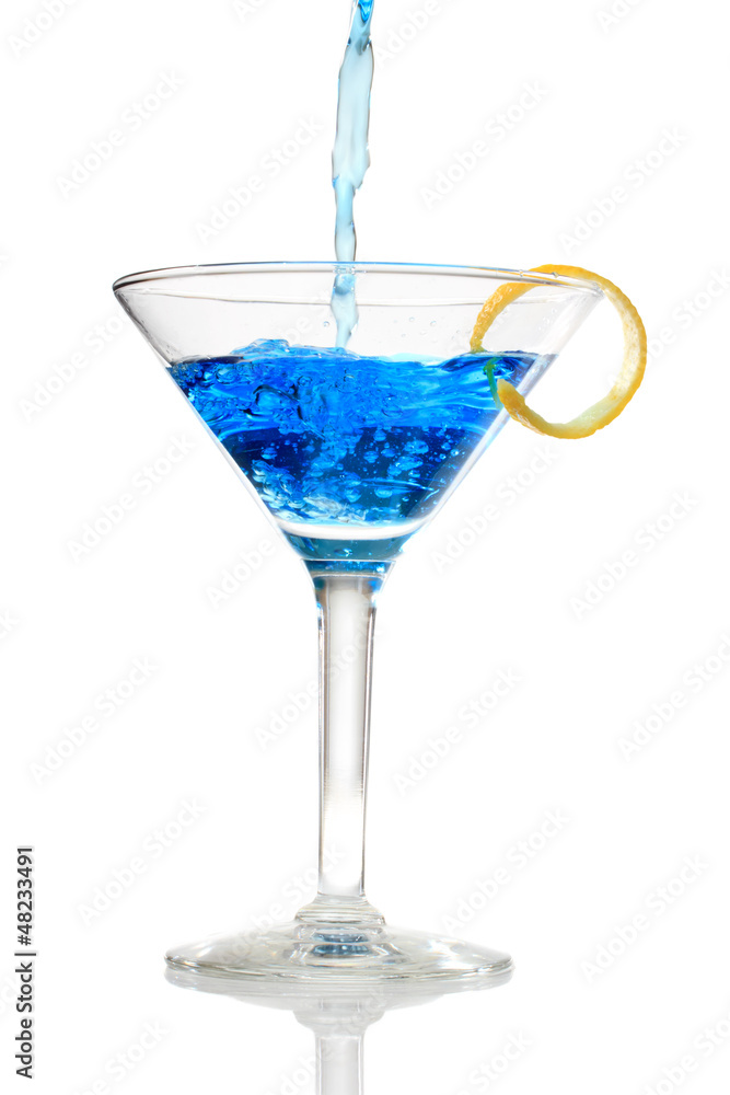 Blue cocktail