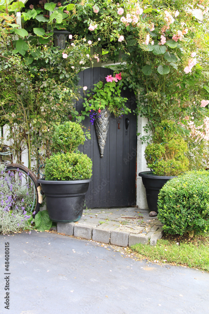 Rose garden gate