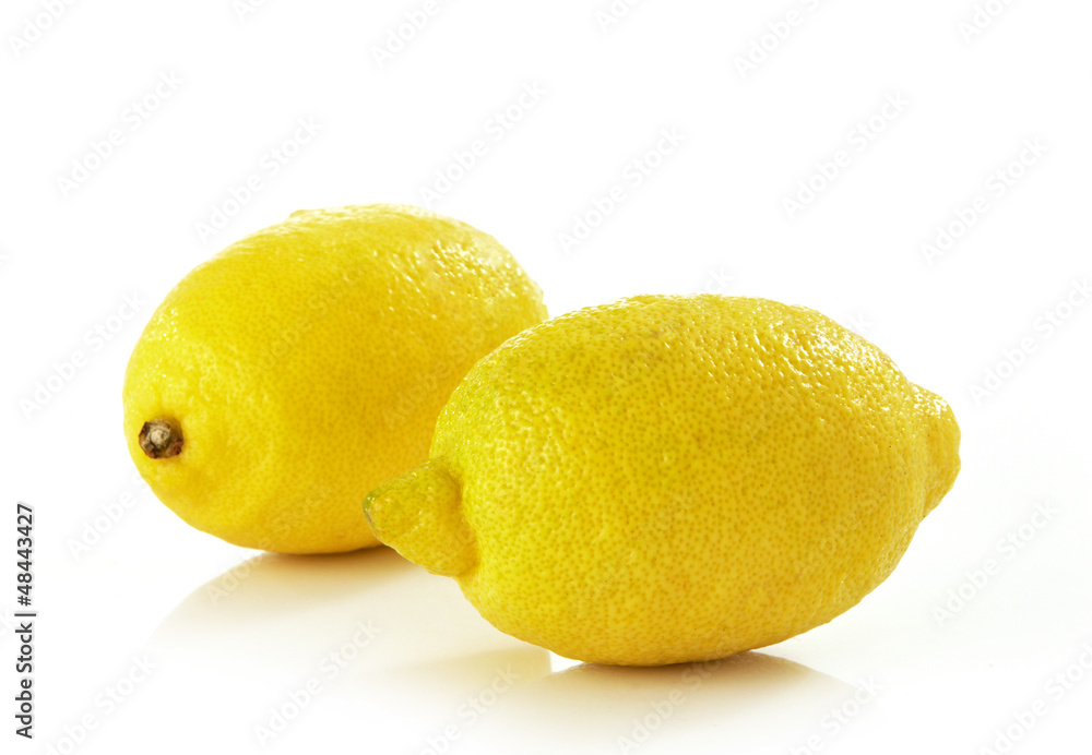 two fresh lemons