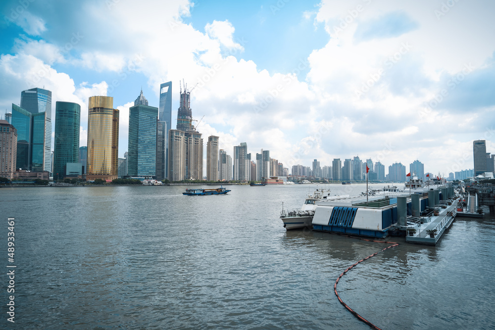 modern cityscape in shanghai