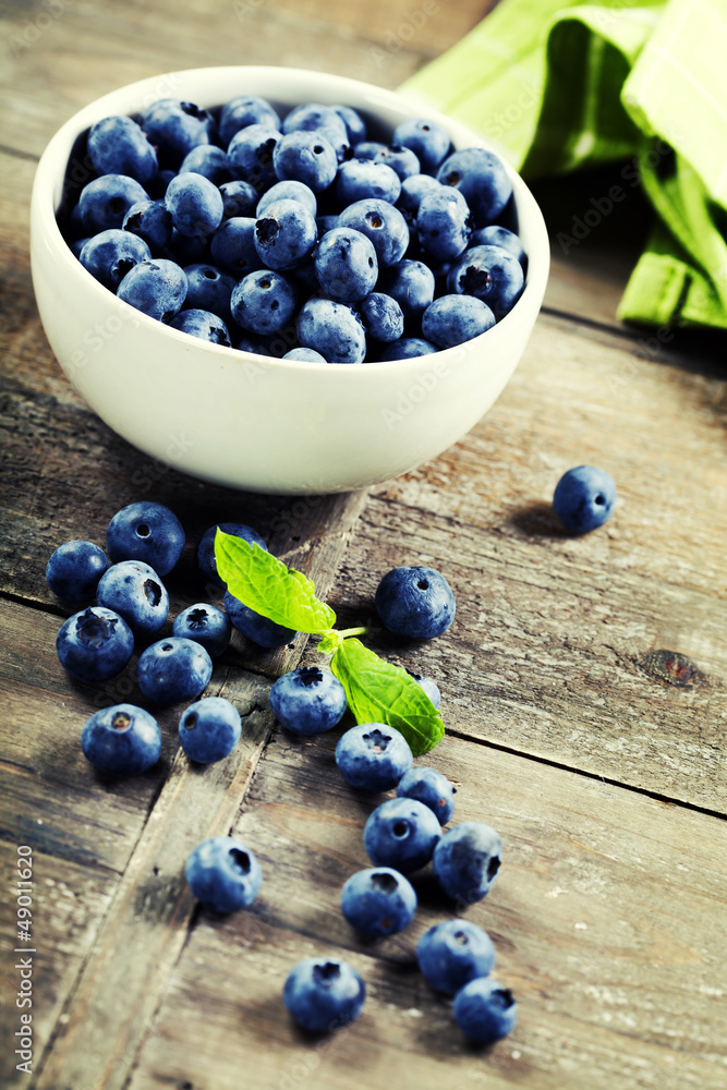 fresh bilberries