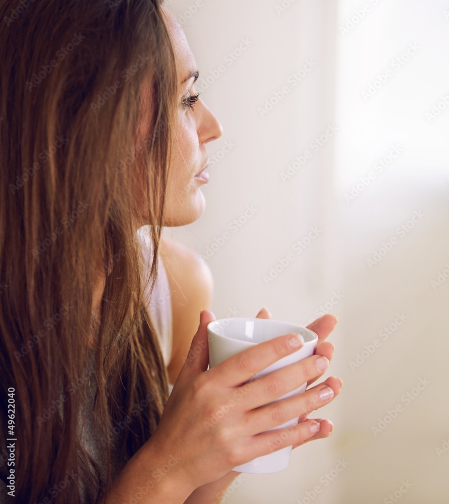 Pensive Woman in a Quiet Mood