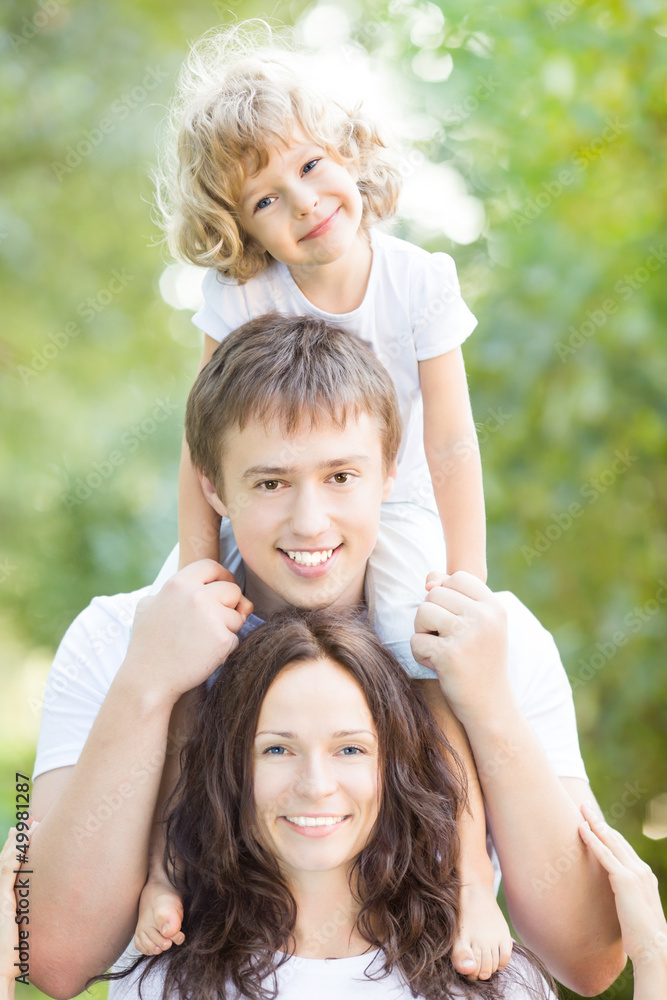 Portrait of happy family