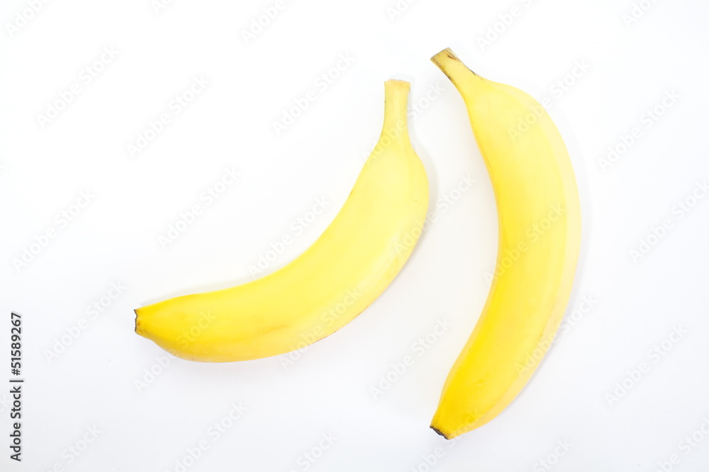 Bananas isolated on white background