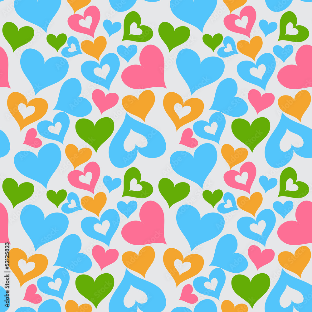 valentine seamless hearts pattern