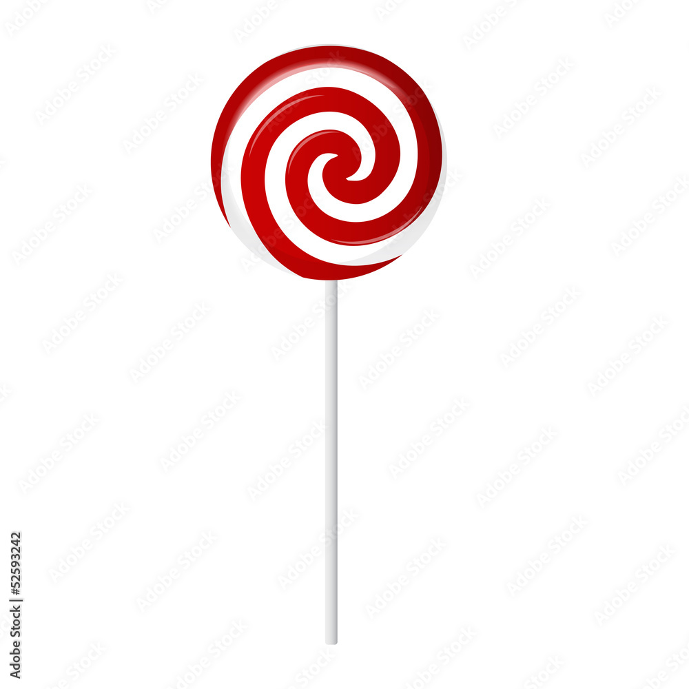 Striped candy vector illustration