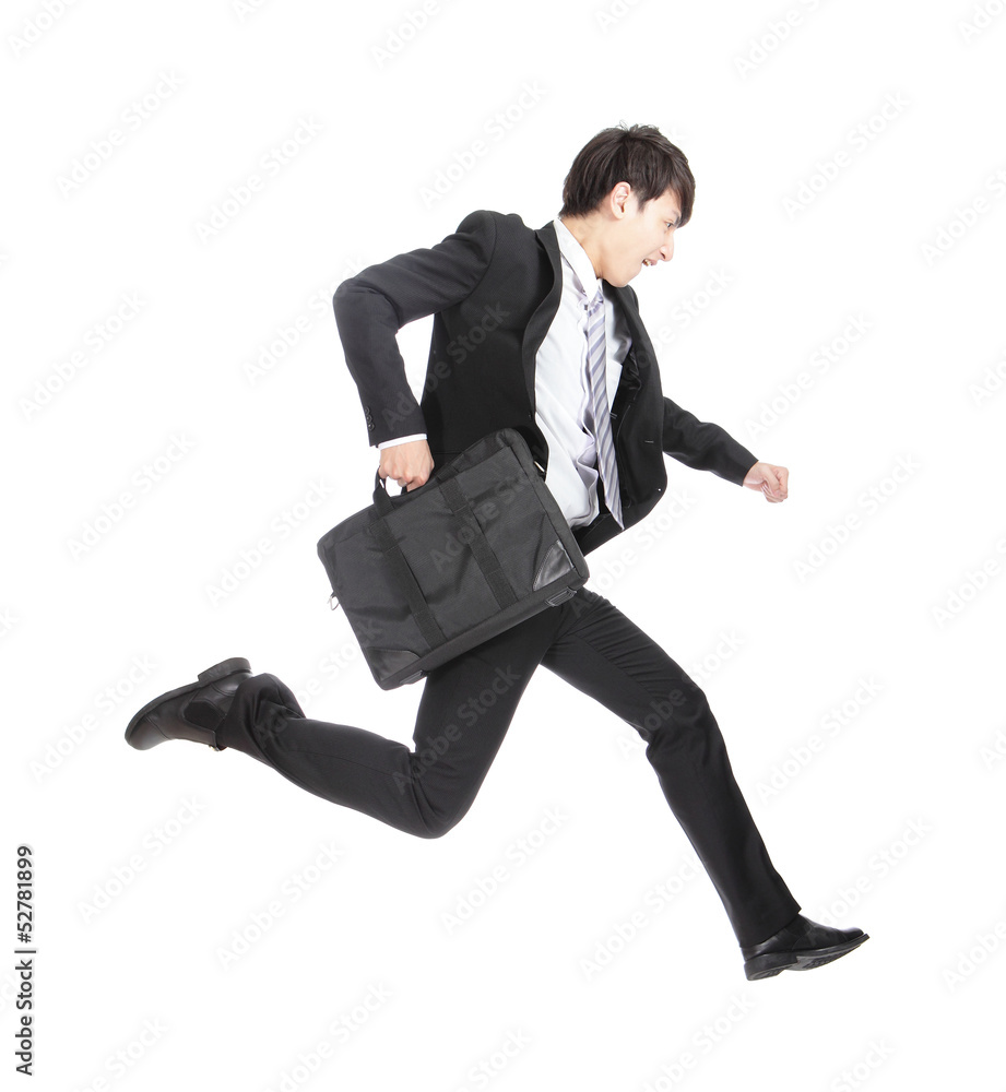 business man running