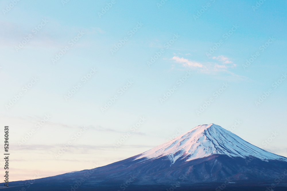 早朝の富士山