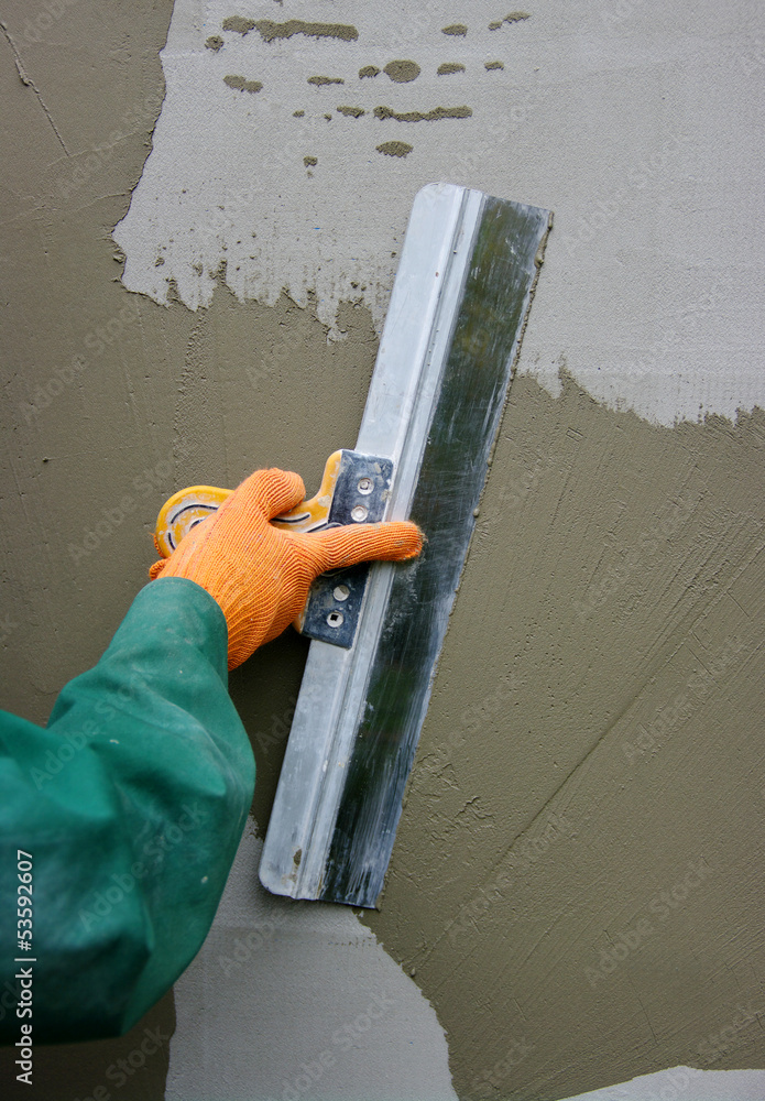 plaster on a wall