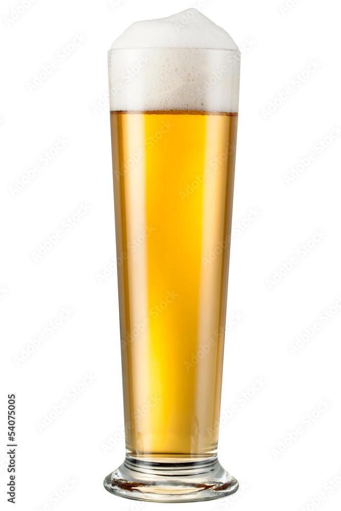 beer isolated. With clipping path