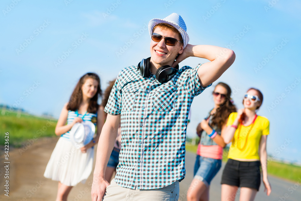 young man in sunglasses