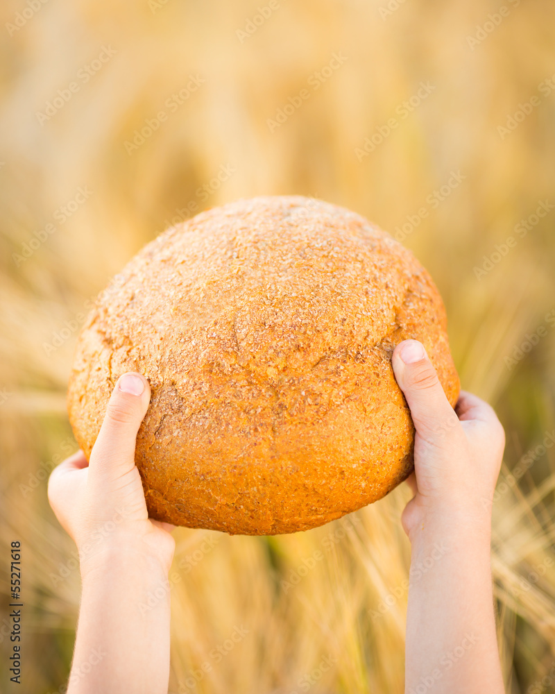 Bread in hands