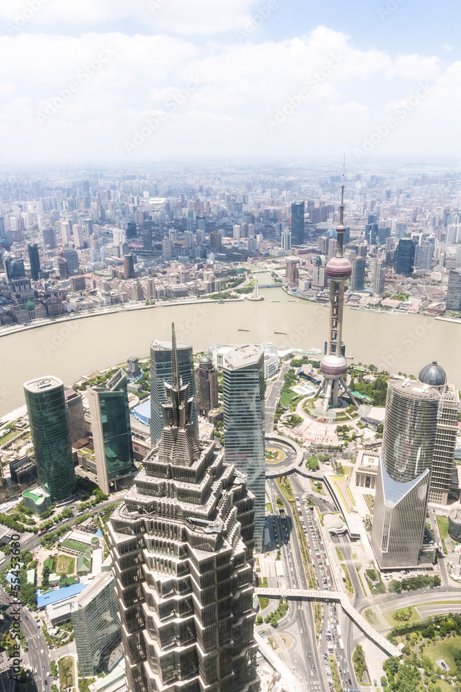 cityscape of shanghai