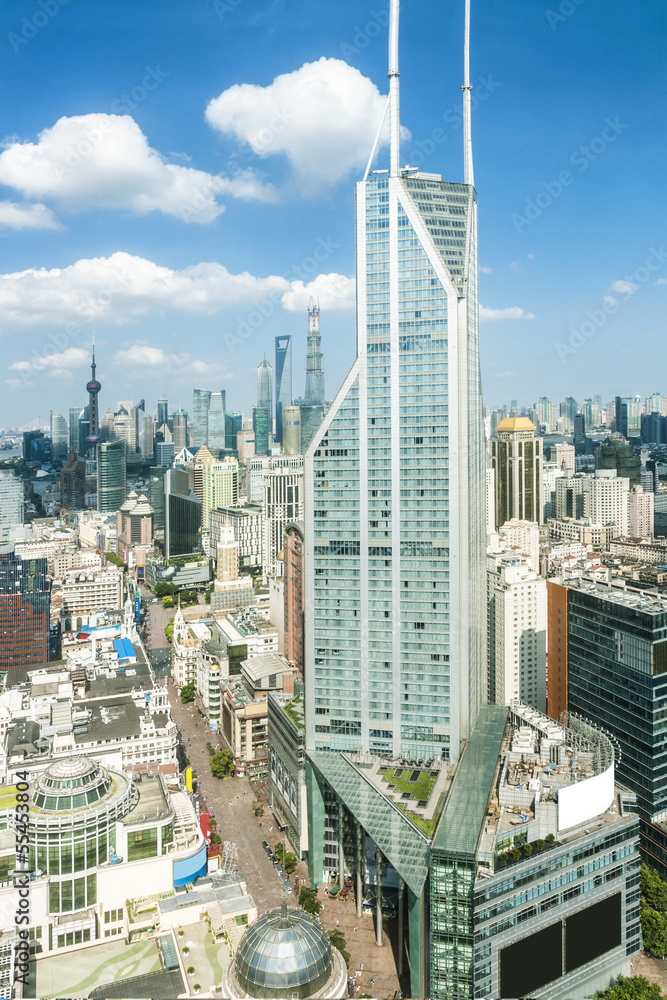 cityscape of shanghai