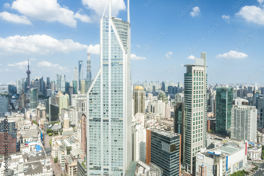 cityscape of shanghai