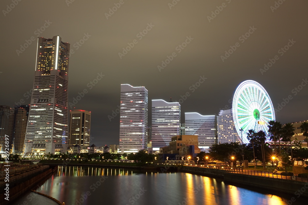 横滨天际线夜景