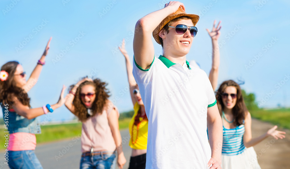 young man in sunglasses