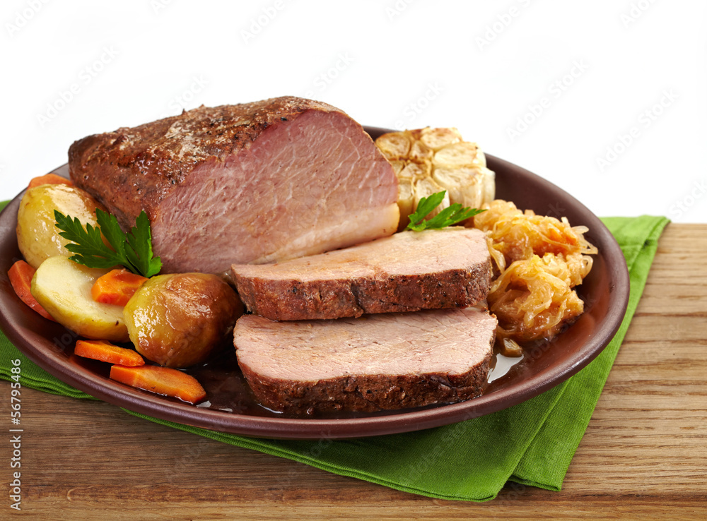 Roast pork