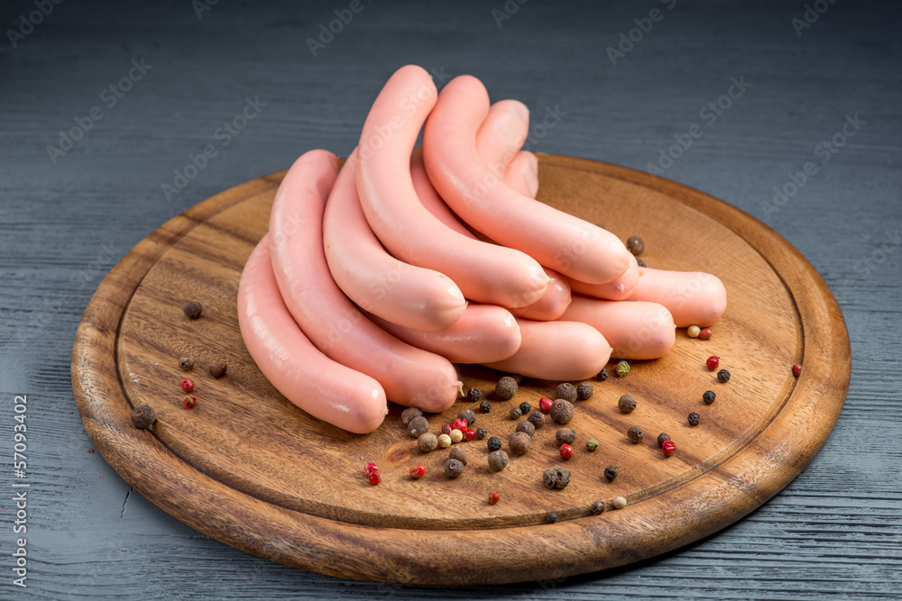 boiled sausages