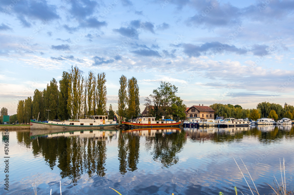 River port in Saverne, Alsase, France