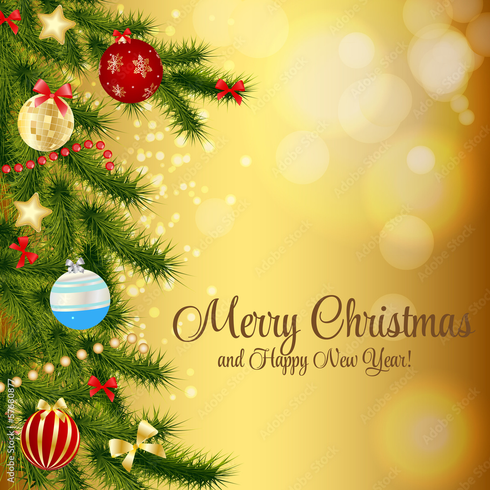 Abstract beauty Christmas and New Year background. vector illust