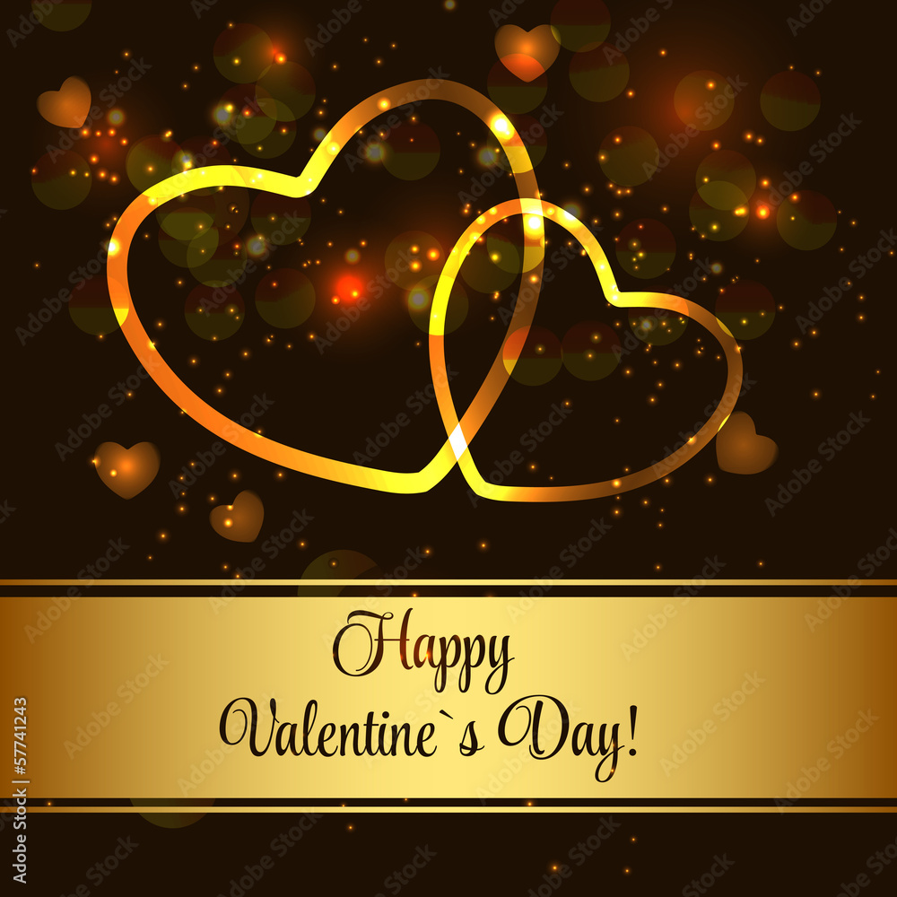 Valentine`s day paper heart backgroung, vector illustration