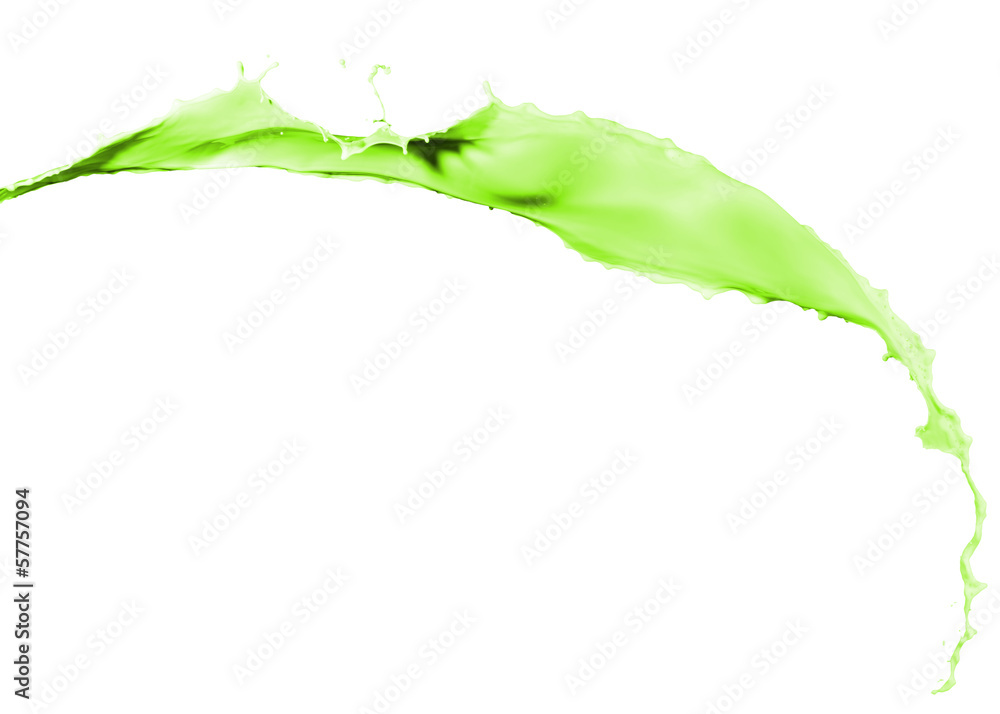 green paint splash