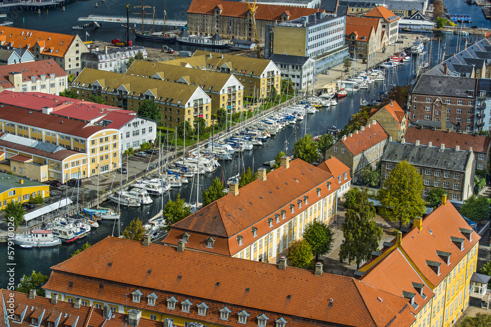 Copenhagen, Denmark at Christianshavn Canal