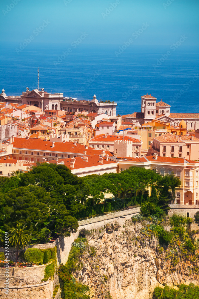 Old town cityscape of Monaco