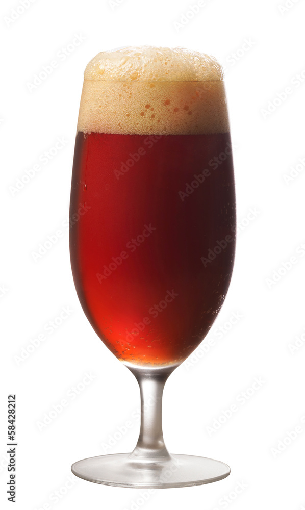 glass of dark beer