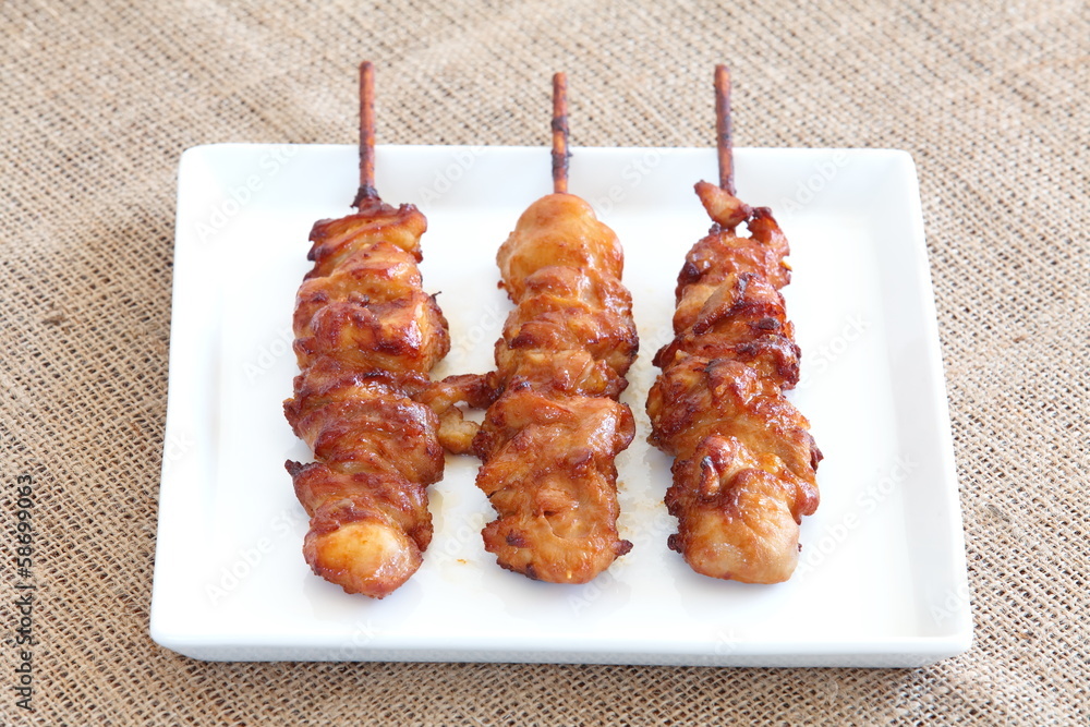 Delicious Asian Cuisine Chicken Satay