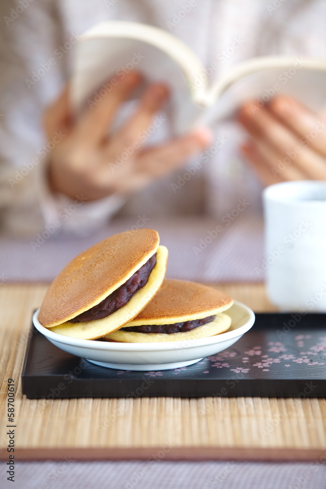 Dorayaki日本传统煎饼甜点