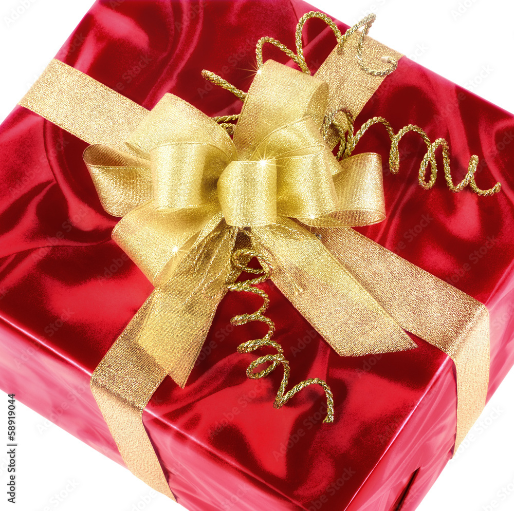 goldener Schleife的Pfiffege Geschenkpackung