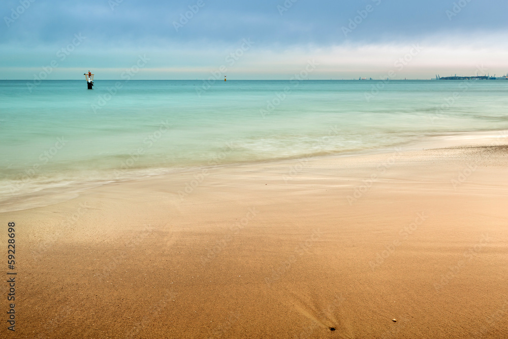 波兰冬季波罗的海风景