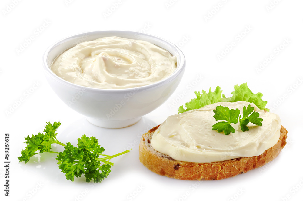 bread with cream cheese