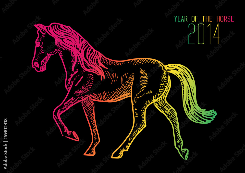 Happy Chinese New Year of horse 2014