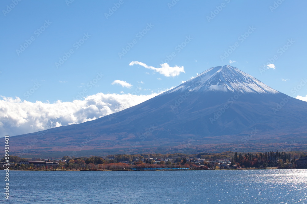 Mountain Fuji in autumn season