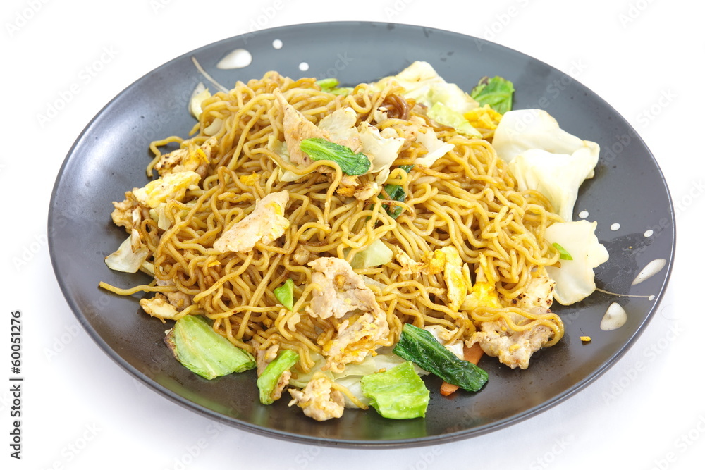 Chinese food, fried noodle