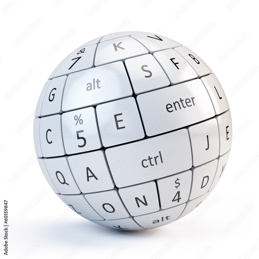 Sphere from keyboard keys