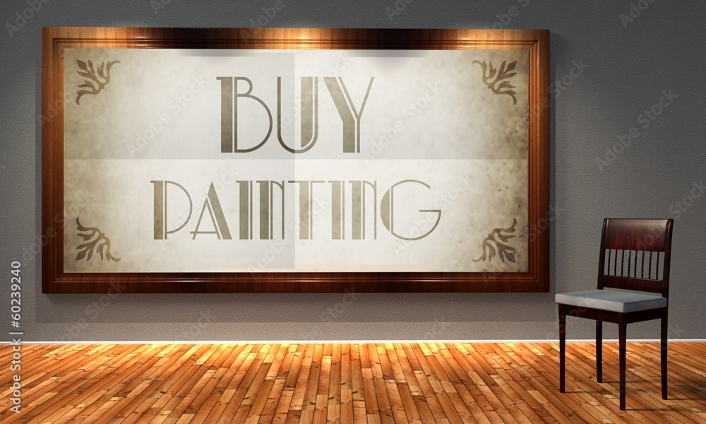 Buy painting vintage advertising, retro interior