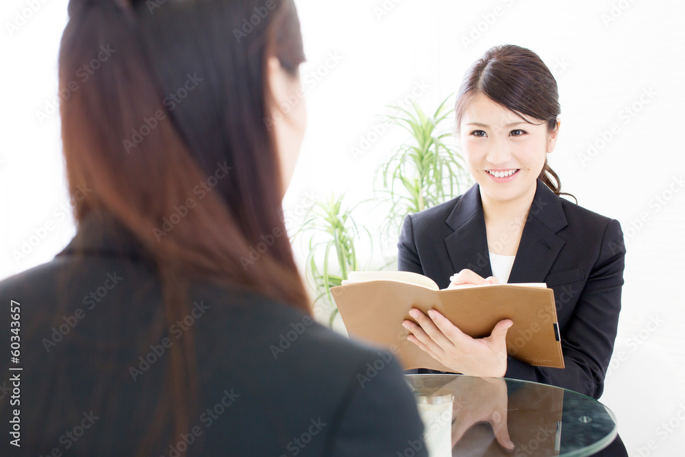 young asian businesswomen working