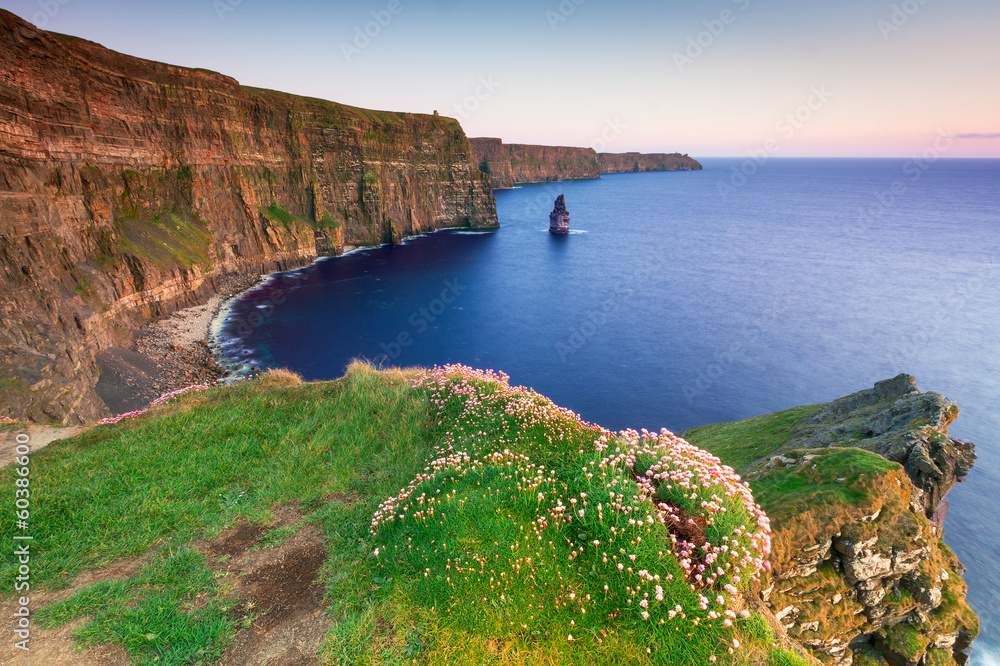 Cliffs of Moher at sunset, Co. Clare, Ireland