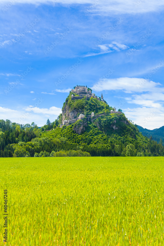 Hochosterwitz castle in Austria in spring